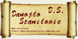 Danojlo Stanilović vizit kartica